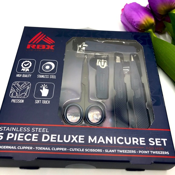 RBX Other - RBX 5 piece deluxe manicure set blue